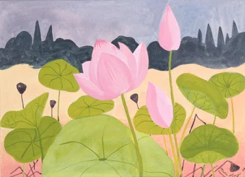 Lotus in der Garrigue, 1984